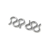 304 Stainless Steel S-Hook Clasps STAS-Z124-04D-P-2