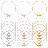 24Pcs 3 Colors 304 Stainless Steel Cable Chains Bracelets for Women BJEW-HS00008-1