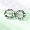 2 Pairs 316 Stainless Steel Spring Gate Rings STAS-BBC0007-87-4