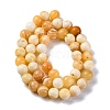 Natural Yellow Jade Beads Strands G-F591-17-8MM-3