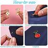 10Pcs 10 Style Alloy Enamel Brooches JEWB-SZ0001-09-5