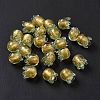 Handmade Gold Foil Lampwork Glass Beads X1-LAMP-G158-02B-2