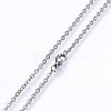 Non-Tarnish 304 Stainless Steel Cable Chains Necklaces NJEW-F226-04P-09-2