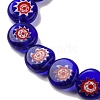 Handmade Millefiori Lampwork Beads Strands LAMP-G164-04F-3