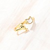 Brass Micro Pave Cubic Zirconia Cuff Rings for Women RJEW-K309-39C-G-1