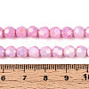 Anti-Tarnish Electroplate Glass Beads Strands EGLA-T021-6mm-15-03-4