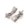 201 Stainless Steel Peg Bails Pendants X-STAS-E031-1-4