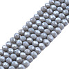 Electroplate Glass Beads Strands EGLA-A034-P10mm-A16-1