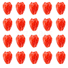 20Pcs Opaque Resin Flower Rose Beads RESI-YW0004-99D-1