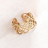 304 Stainless Steel Open Cuff Rings for Women RJEW-K309-10B-G-1