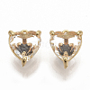 Brass Cubic Zirconia Charms KK-T050-06G-01-NF-1