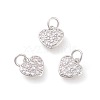 Brass Micro Pave Cubic Zirconia Charms ZIRC-F106-07-2