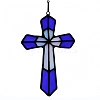 Cross Acrylic Pendant Decorations PW-WG11730-01-1