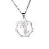 Non-Tarnish 304 Stainless Steel Pendant Necklaces PW-WG57218-12-1