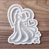 Lovers Shape Food Grade Silhouette Silicone Lollipop Molds DIY-D069-06-2