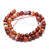 Natural Agate Beads G-J371-15-8mm-2