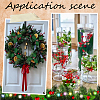 45Pcs Foam & Cloth Artificial Holly Leaves AJEW-SC0031-52A-5
