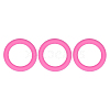 3Pcs Ring Silicone Focal Beads JX895J-01-1