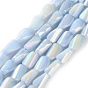 Ombre Effect Dyed Glass Beads Strands GLAA-I059-01B-1