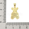 Rack Plating Brass Micro Pave Cubic Zirconia Pendants KK-Z074-64G-3