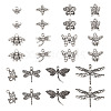  48Pcs 12 Style Tibetan Style Alloy Pendants FIND-TA0002-91-11