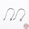 925 Sterling Silver Earring Hook Findings STER-M102-03S-3mm-2