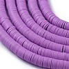 Flat Round Handmade Polymer Clay Beads LS-CLAY-R067-8.0mm-01-2