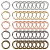 100Pcs 5 Colors Zinc Alloy Spring Gate Rings FIND-GO0004-54-1