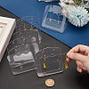 Acrylic Slant Bacl Earring Display Stands EDIS-WH0031-28A-02-3