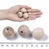 Natural Beech Wood Beads WOOD-T020-01D-4