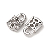 Brass Micro Pave Cubic Zirconia Pendants ZIRC-L105-05B-P-2