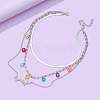 Alloy Layered Necklaces PW-WG54D25-01-3