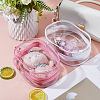 2Pcs 2 Colors Transparent Plastic Storage Zipper Bags ABAG-FH0001-16B-4
