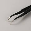 201 Stainless Steel Curved Pointed Tweezers TOOL-WH0052-04-2