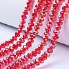 Electroplate Glass Beads Strands EGLA-A044-T6mm-B01-1