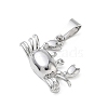 304 Stainless Steel Pendants SA-CBA34D4-02G-P-2