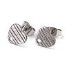 Non-Tarnish 304 Stainless Steel Stud Earring Findings STAS-I183-03A-P-2