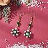 Glass Seed Beads Dnagle Earrings EJEW-MZ00501-04-1