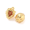 Brass Micro Pave Cubic Zirconia Pendants KK-K369-01G-09-2