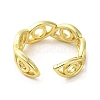 Rack Plating Brass Finger Ring RJEW-C072-01G-3