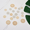 Brass Filigree Joiners Links KKC-FW0001-02-12
