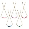 Adjustable 304 Stainless Steel Cable Chain Slider Bracelets BJEW-JB13089-2