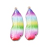 Rainbow Color Printed Iron Pendants RN-CBA3547-02B-1