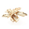 Flower Alloy Adjustable Rings for Women RJEW-B108-01KCG-5