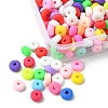 2 Strands Handmade Polymer Clay Beads Strands CLAY-YW0001-87B-2