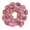 Natural Strawberry Quartz Beads Strands G-G182-D01-01-3