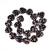 Handmade Millefiori Glass Beads Strands LAMP-T021-29B-2