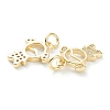 Brass Micro Pave Clear Cubic Zirconia Pendants LS-ZIRC-J041-16B-2
