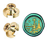 Wax Seal Brass Stamp Head AJEW-WH0209-425-1