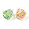 Electroplate Transparent Glass Beads Strands EGLA-N025-05B-A01-3